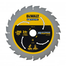 Lame Dewalt pour scie circulaire stationnaire - XR - sans fil - runtime - 250 x 30mm - 24 dents | DT99571-QZ