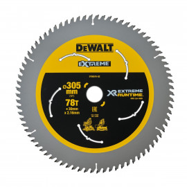 Lame Dewalt pour scie circulaire stationnaire - XR - sans fil - runtime - 305 x 30mm - 78 dents | DT99576-QZ