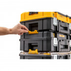 Image du produit : Coffret TSTAK ip54 petite contenance avec organiseur supérieur et longue poignée supérieure Dewalt | DWST83344-1