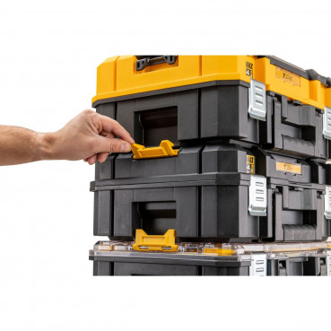 Coffret TSTAK ip54 petite contenance avec organiseur supérieur et longue poignée supérieure Dewalt | DWST83344-1