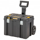 Image du produit : Coffret TSTAK ip54 grande contenance mobile avec poignée télescopique Dewalt | DWST83347-1