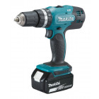 Image du produit : Perceuse visseuse Makita LXT Kit accessoires - 18 Volts - sans fil Lithium (Li-Ion) - 3 Ah - 42 Nm - capacité du mandrin diamètre 1,5 à 13mm - poids 2kg | DHP453RFX2