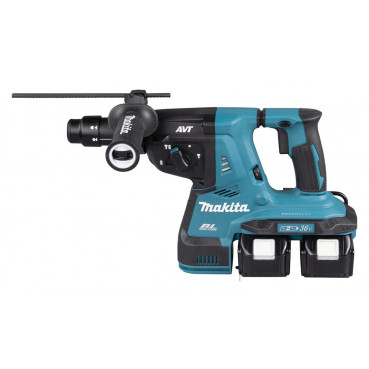 Perforateur burineur Makita SDS-Plus LXT 36 Volts 2 x 18 Volts - sans fil Lithium (Li-Ion) - 5 Ah - 28mm - force de frappe 2,9 joules | DHR281PT2J