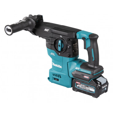 Perforateur burineur Makita SDS-Plus XGT 40 Volts MAX Lithium (Li-Ion) - 4 Ah - 30mm - 3,9 J - force de frappe 3,9 joules - poids 4,6kg | HR009GM202