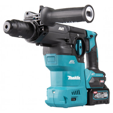 Perforateur burineur Makita SDS-Plus XGT 40 Volts MAX Lithium (Li-Ion) - 4 Ah - 30mm - 3,9 J - force de frappe 3,9 joules - poids 4,6kg | HR009GM202