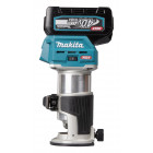 Image du produit : Affleureuse-défonceuse Makita XGT 6 et 8mm - 40 Volts MAX - sans fil Lithium (Li-Ion) - 4 Ah - poids 2,2kg - capacité de plongée 0 - 40mm - pince diamètre 6 / 8mm | RT001GM208