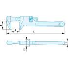 Image du produit : Clé à crémaillère ADF - 45mm - longueur 26mm - longueur 240mm outillage Facom antidéflagrant, antimagnétique - clé anglaise | 134A.8SR