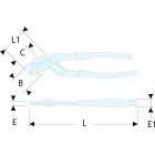 Image du produit : Pince multiprises entrepassée à verrouillage - outil version SLS - longueur 185mm Facom | 181A.18CPESLS