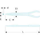 Image du produit : Pince à bec demi-ronds extra longue à double articulation - longueur 340mm Facom | 185.34L