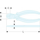 Image du produit : Pince coupante Facom diagonales - outil version SLS - 2mm - longueur 160mm | 192.16CPESLS