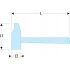 Image du produit : Marteau de mécanicien Facom - rivoir - 88 x 28mm | 200H.28