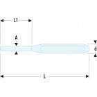 Image du produit : Chasse-goupilles Facom monobloc - 1.9mm - longueur 150mm - outil professionnel | 248.2