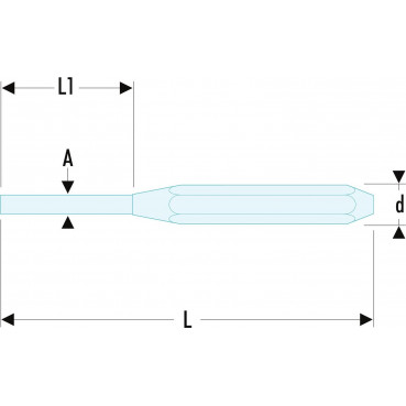 Chasse-goupilles Facom monobloc - 1.9mm - longueur 150mm - outil professionnel | 248.2