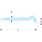 Image du produit : Pinces-levier contrecoudée - Corps rond - longueur 450mm Facom | 268.3