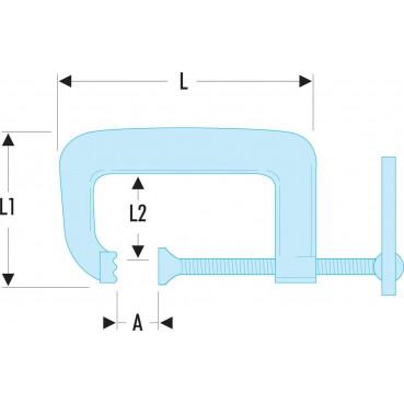 Presse faible encombrement - 80mm Facom | 271A.80