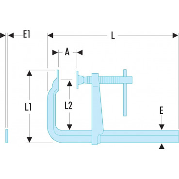 Serre-joints à pompe - 500mm Facom | 272A.500