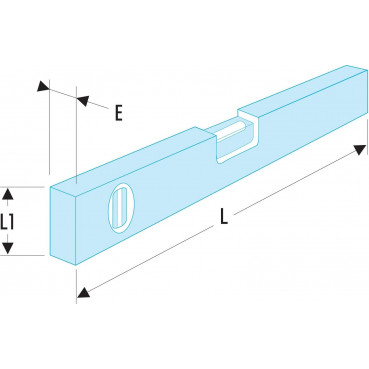 Niveau de chantier magnétique "placo - bâtiment" de 40cm de long - précision 1mm/m - tubulaire avec fiole verticale et horizontale Facom | 309BM.40