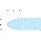 Image du produit : Pince coupante Facom Micro-Tech "compacte" maniabilité - longueur 110mm - outillage de précision | 405.MT