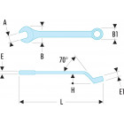 Image du produit : Clé plate mixte 7mm Facom contrecoudée - longueur 127mm | 41.7