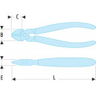 Image du produit : Pince coupante Facom diagonales - longueur 110mm | 425