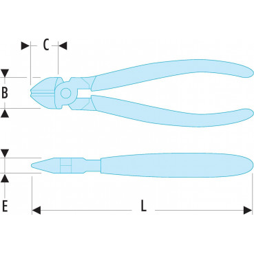 Pince coupante Facom diagonales - longueur 110mm | 425