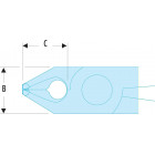 Image du produit : Pince coupante Facom Micro-Tech à 70° - longueur 110mm - outillage de précision | 429.MT