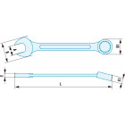 Image du produit : Clé plate mixte 22mm Facom ADF - longueur 245mm outillage Facom antidéflagrant, antimagnétique | 440.22SR