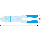 Image du produit : Pince à sertir standard pour cosses pré-isolée - longueur 240mm Facom | 449B