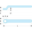 Image du produit : Clé polygonale contrecoudée isolée 1000 Volts série VSE - 19mm - longueur 215mm - outillage électricien Facom | 55.19AVSE