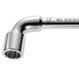 Clé à pipe 29mm (Facom) débouchée forgée 12 pans x 6 pans - 29mm - longueur 300mm | 76.29