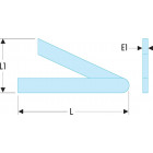 Image du produit : Fausse équerre - longueur 19 - 145mm Facom | 817.15