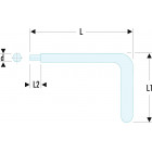 Image du produit : Clé mâle, allen, BTR - 3mm coudée isolée 1000 Volts série VSE - longueur 125mm - outillage électricien Facom | 83.3AVSE