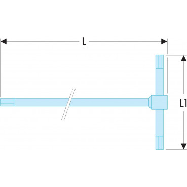 Clé mâle, allen, BTR - 2mm - 6 pans en "T" - longueur 125mm Facom | 84TC.2