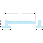 Image du produit : Batte à rétreindre N°2 - longueur 50mm - longueur 295mm Facom | 867D.DS