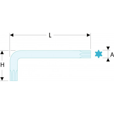 Clé mâle, allen, BTR - courte - Torx (T6) Facom | 89.6