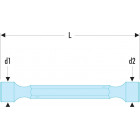 Image du produit : Clé à béquille double forgée - 12 x 13mm - longueur 140mm Facom | 97.12X13