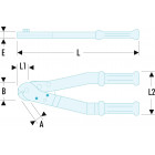 Image du produit : Coupe-câbles Facom acier standard - Facom - diamètre de coupe maxi de 8mm | 996.8