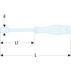 Image du produit : Tournevis Facom PROTWIST porte-embouts - longueur 63mm | ATM.M1