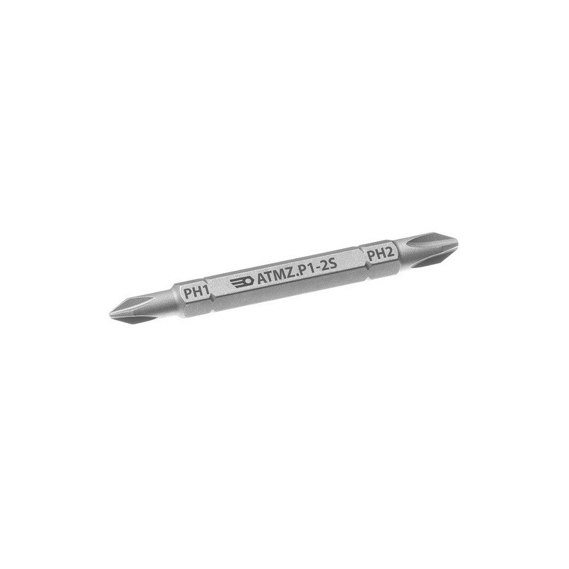 Embouts de vissage (lame) courte réversible 1/4" Phillips PH1 - PH2 - longueur 67mm Facom | ATMZ.P1-2S