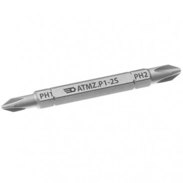 Embouts de vissage (lame) courte réversible 1/4" Phillips PH1 - PH2 - longueur 67mm Facom | ATMZ.P1-2S