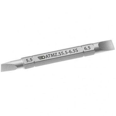 Embouts de vissage (lame) courte réversible 1/4" fente 5.5 - 6.5mm - longueur 67mm Facom | ATMZ.S5.5-6.5S