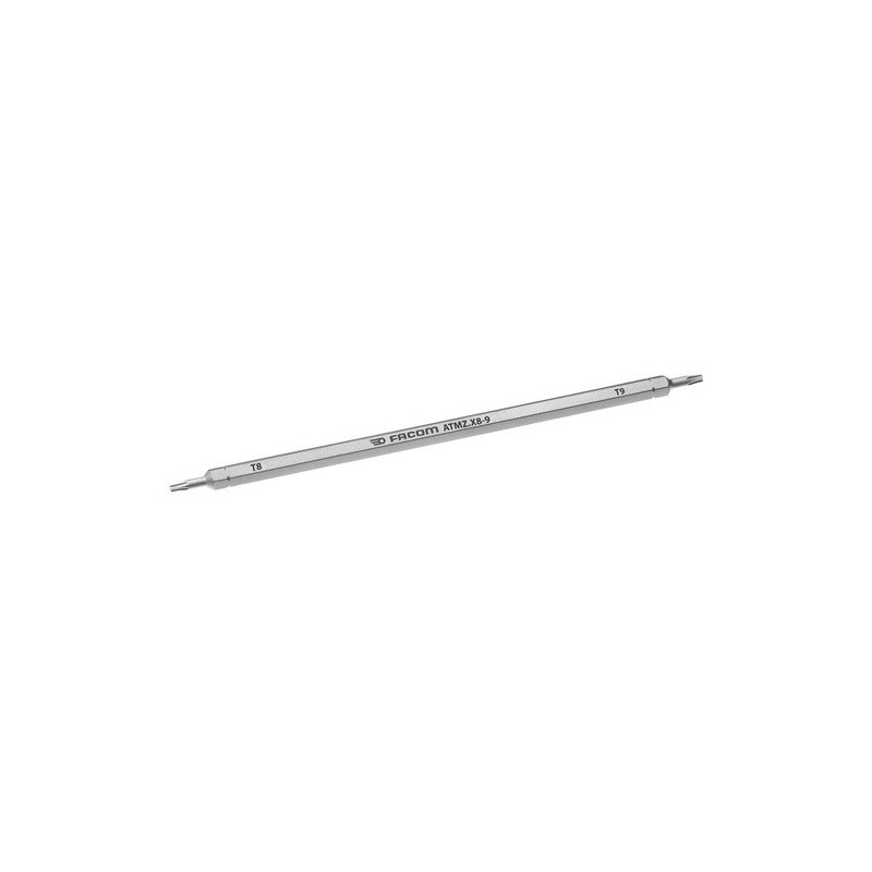 Embout de vissage Torx - lame réversible 1/4" Torx T8 - T9 - longueur 175mm Facom | ATMZ.X8-9