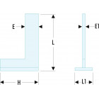 Image du produit : Equerre simple à chapeau - Classe II - 500 x 330mm Facom | DELA.1257.10