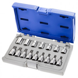 Coffret de douille et douilles tournevis Torx 1/2" - 16 pièces "Expert by Facom" | E032907