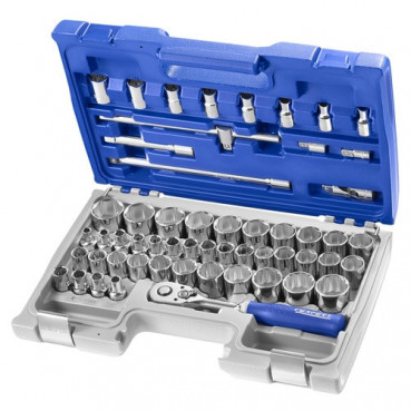 Coffret de douille et accessoires 1/2" mixte - 55 pièces - longueur 415mm "Expert by Facom" | E032909