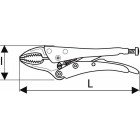 Image du produit : Pince-étau mono réglage bec court - longueur 190mm "Expert by Facom" | E084808