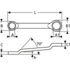 Image du produit : Clé polygonale contrecoudée - 22mm - longueur 310mm "Expert by Facom" | E113329