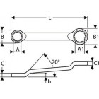 Image du produit : Clé polygonale contrecoudée - 27mm - longueur 372mm "Expert by Facom" | E113368