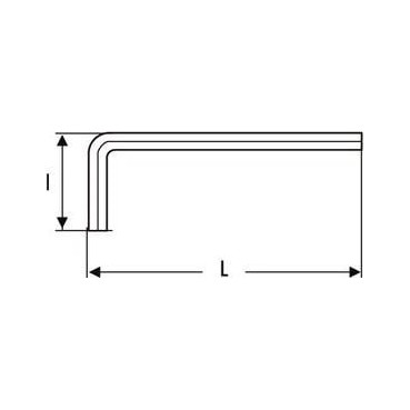 Clé mâle, allen, BTR - 6 pans courte - 12mm - longueur 137mm "Expert by Facom" | E113924