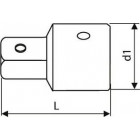 Image du produit : Augmentateur 1/2" - 3/4" - 25.2mm - longueur 42mm "Expert by Facom" | E117263